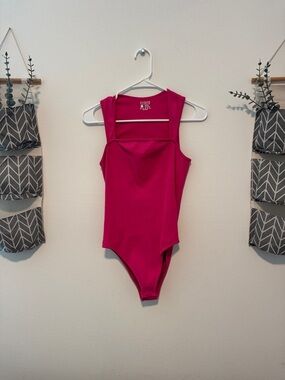Women’s Fuchsia Square Neck Bodysuit